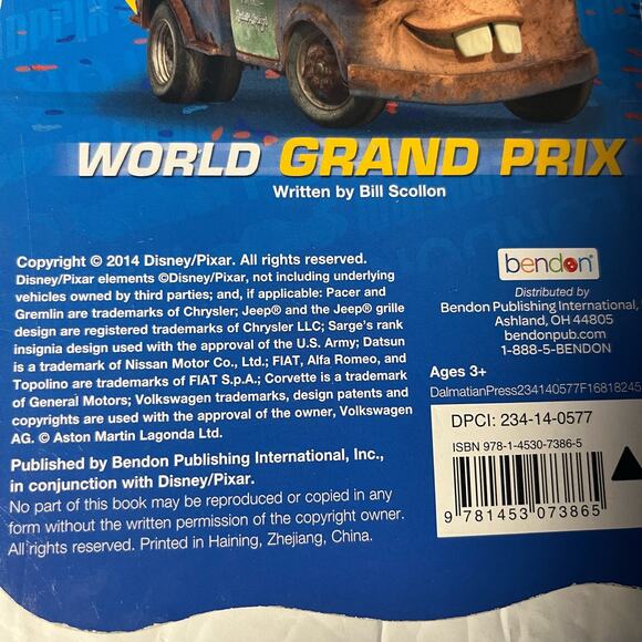 Cars 2 - World Grand Prix Board book - Picture 5 of 6